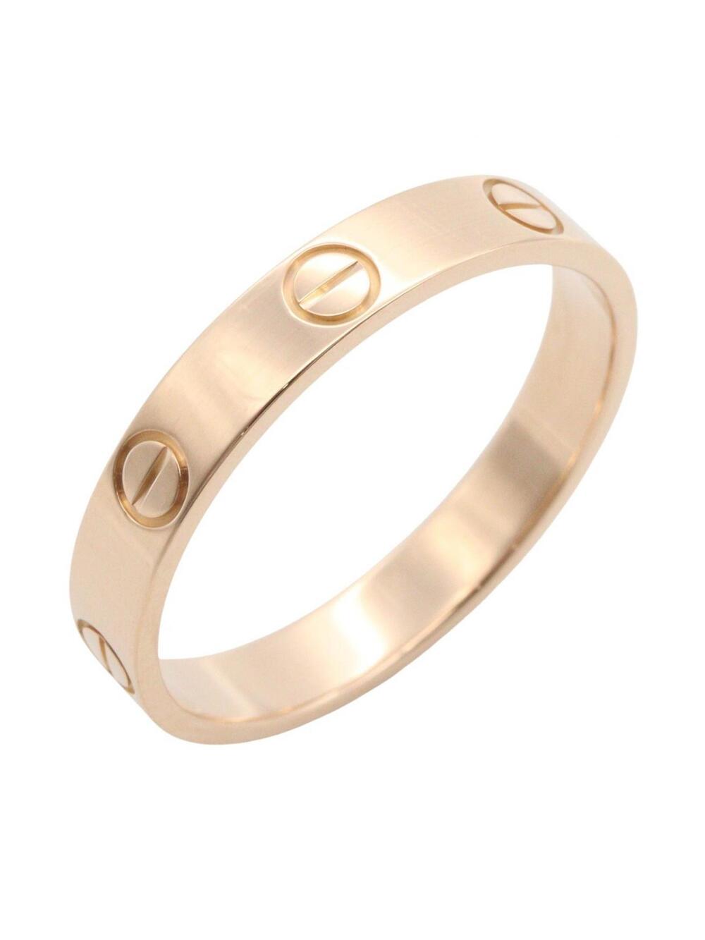 Cartier Mini Love Ring 18Kpg Pink Rose #309601C13B